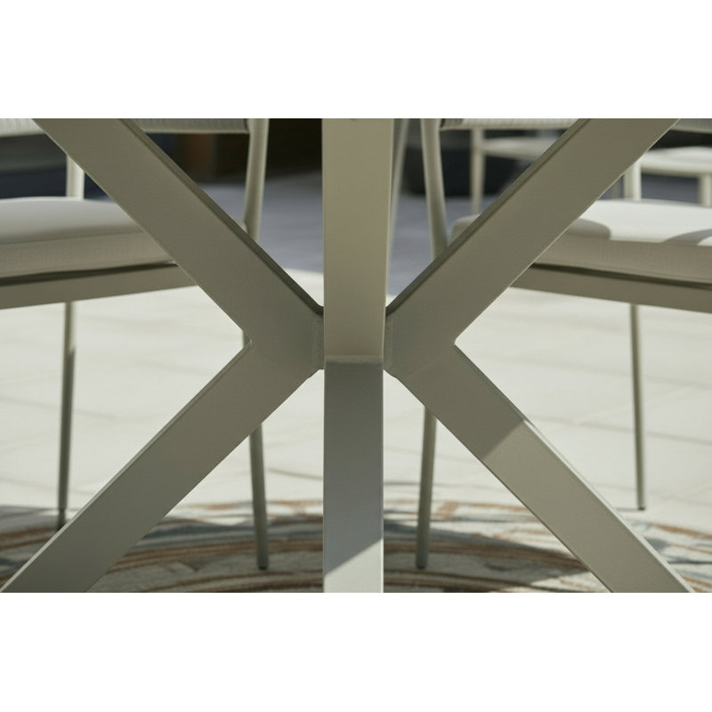 Huntsdale Oval 7 Piece 6 Person 220cm L Outdoor Table Set with Figueroa Dining Chairs