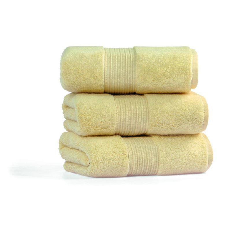 Premium 100% Cotton Bath Towel, Yellow, 27.6 x 55.1 inches | 450 g/m² for Superior Absorbency | Machine Washable, Gentle Cycle, Tumble Dry Low | Soft, Durable, Ideal for Home & Spa Use, Luxurious Comfort