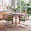 Chaise d'appoint rembourrée avec dossier en rotin et structure en acier Marlow Cantilever H 18,8 po-959553616-959553617