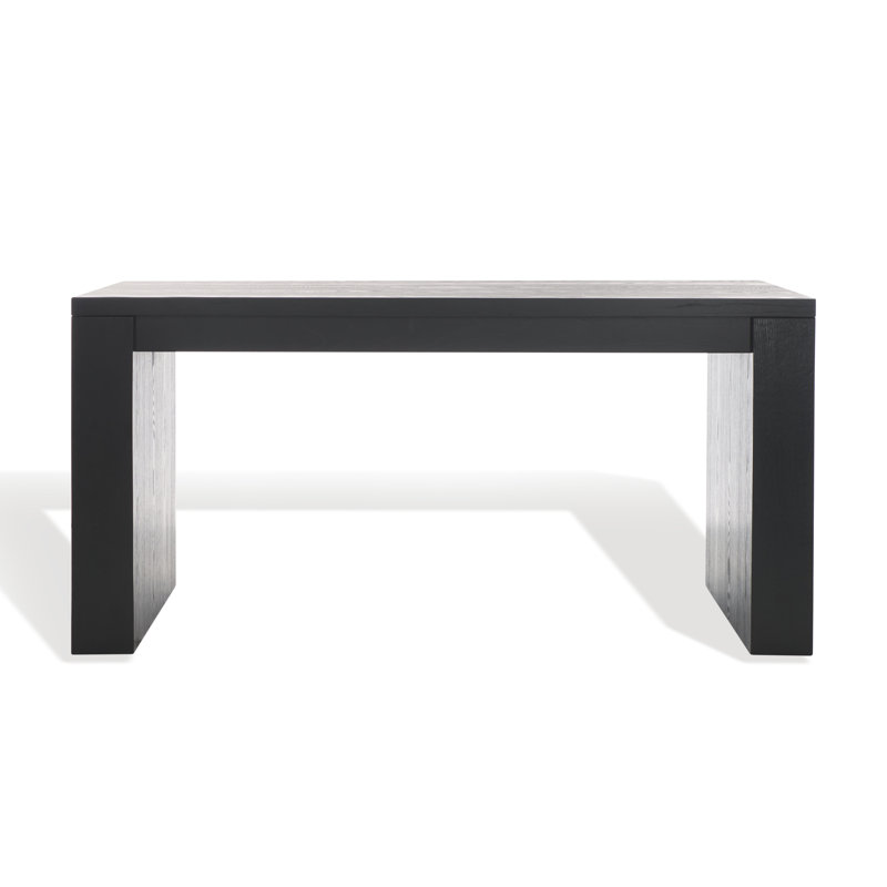 Deborah Solid Wood Writing Desk, Black