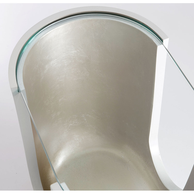 Soleil Pull Up Table, Matte White