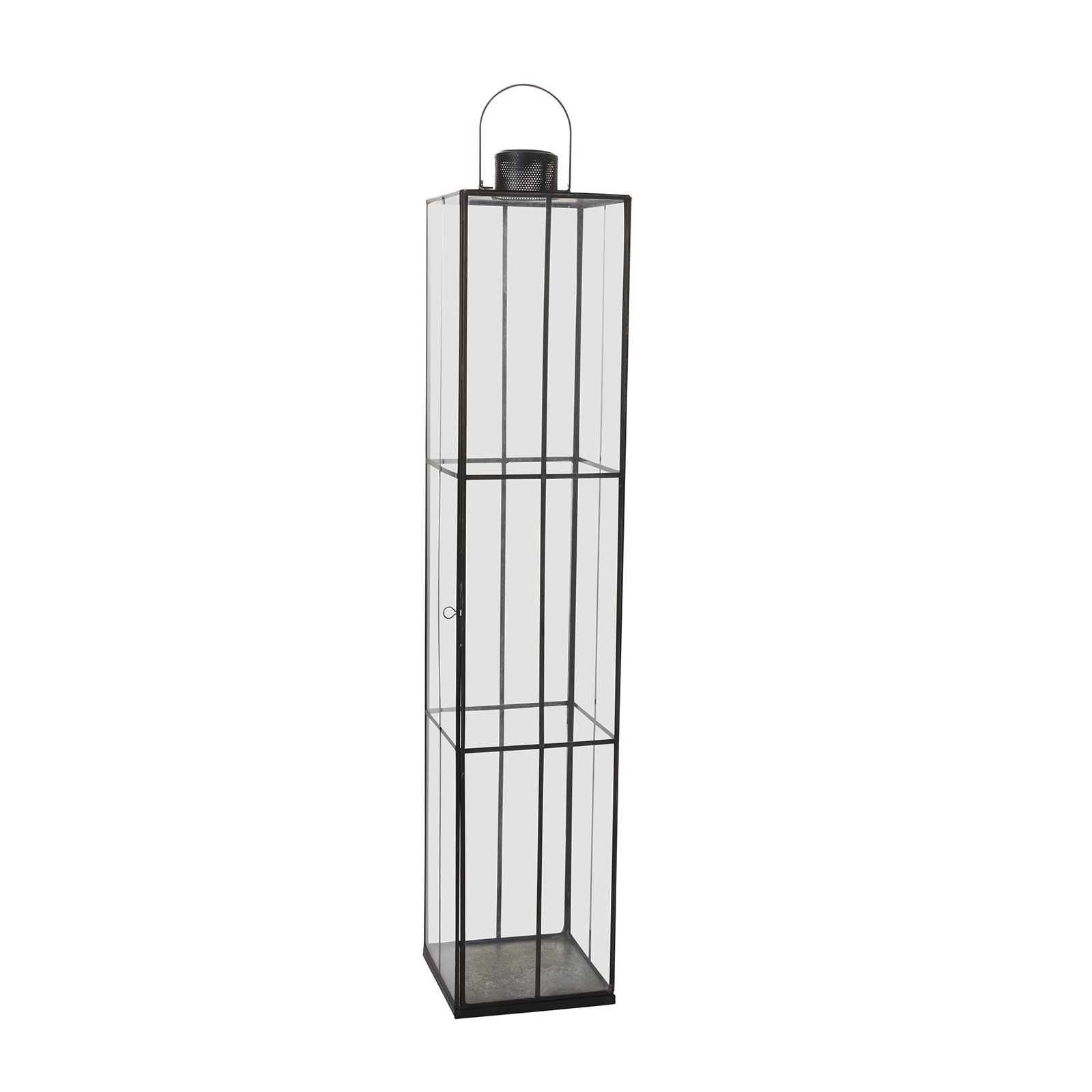 22" Metal Tabletop Lantern, 42" H x 8" W x 8" D