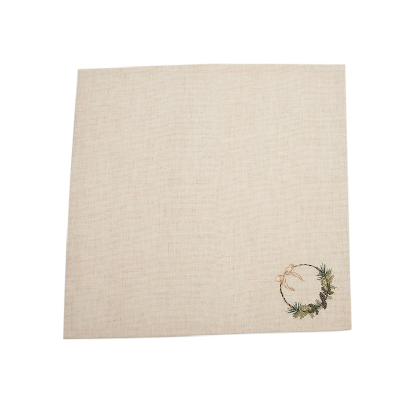Pinecone Wreath Napkin Set of 6