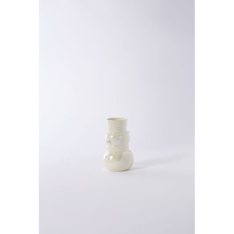 Sugarspun Holiday Vase 4.25"x 4.5"x 7"