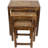 Solid Wood Top Nesting Tables End Table