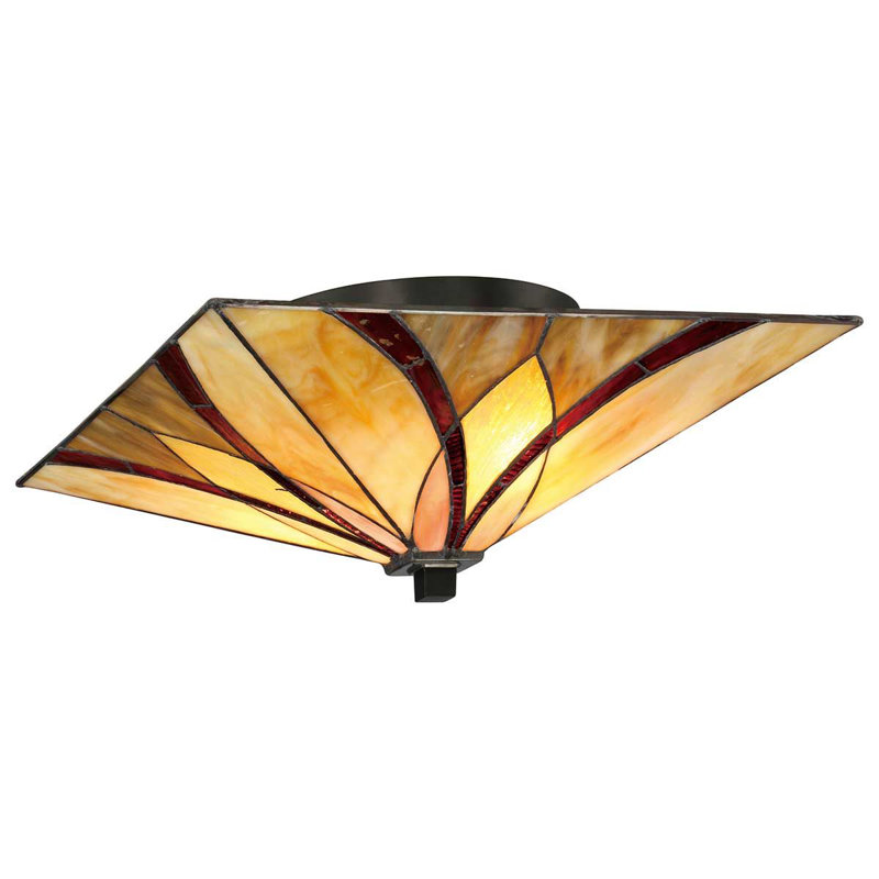 Rockton Glass Semi Flush Mount