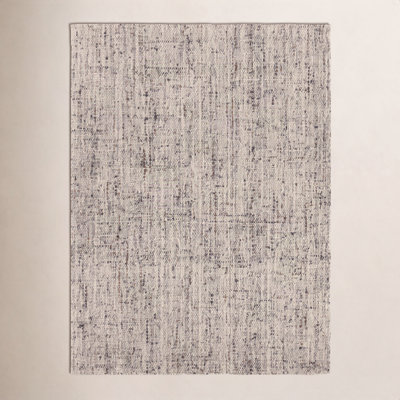 Elya Handmade Dhurrie Wool Gray Area Rug