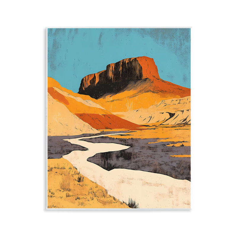 Plaque murale rétro Canyon Pass, design par Walker Noble