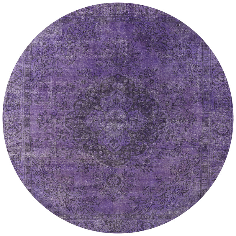 Tapis oriental mauve, Rond 4 pi