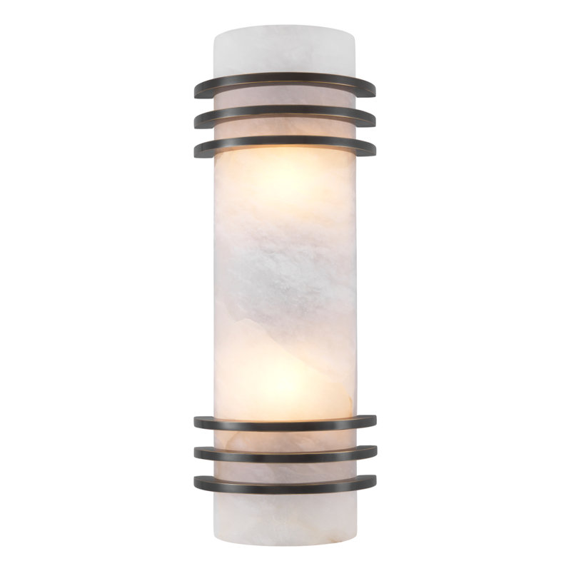 Wall Lamp Premuda Bronze Finish Alabaster