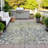 Machine Washable Indoor/Outdoor Xhevrie Olive Rug-112123128