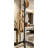 Black Freestanding Coat Rack With 8 Hooks And 3 Height Adjustable Positions. Easy To Assemble And Suitable For Various Storage Scenarios, Including Clothes, Bags, And Hats.