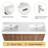 Beckby 60'' Wall-Mounted Double Bathroom Vanity With Resin Vanity Top-2093210206-2093210205-2111604888