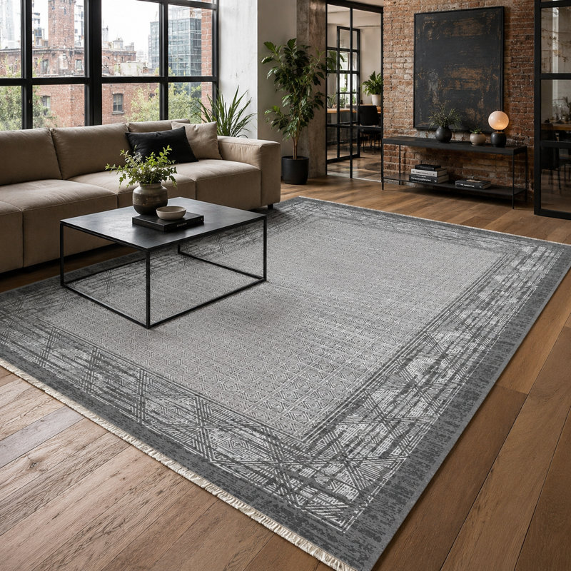 Oriental Cotton and Chenille Flatweave Area Rug, 200 x 300 cm