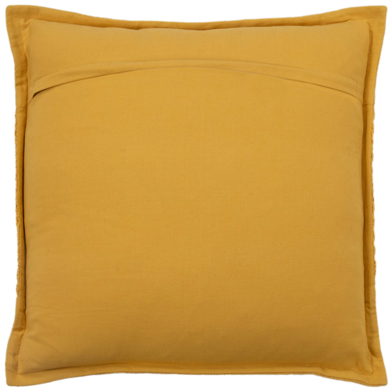 Farwell 20" x 20" Cotton Throw Pillow, Yellow