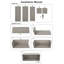 17.78 cm H Media Shelves