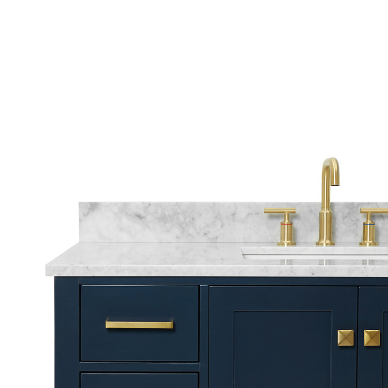 Ensemble de meuble-lavabo simple 49 po Flynt, Bleu minuit