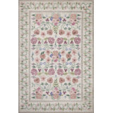 Rifle Paper Co. x Loloi Rosa Ivory Area Rug