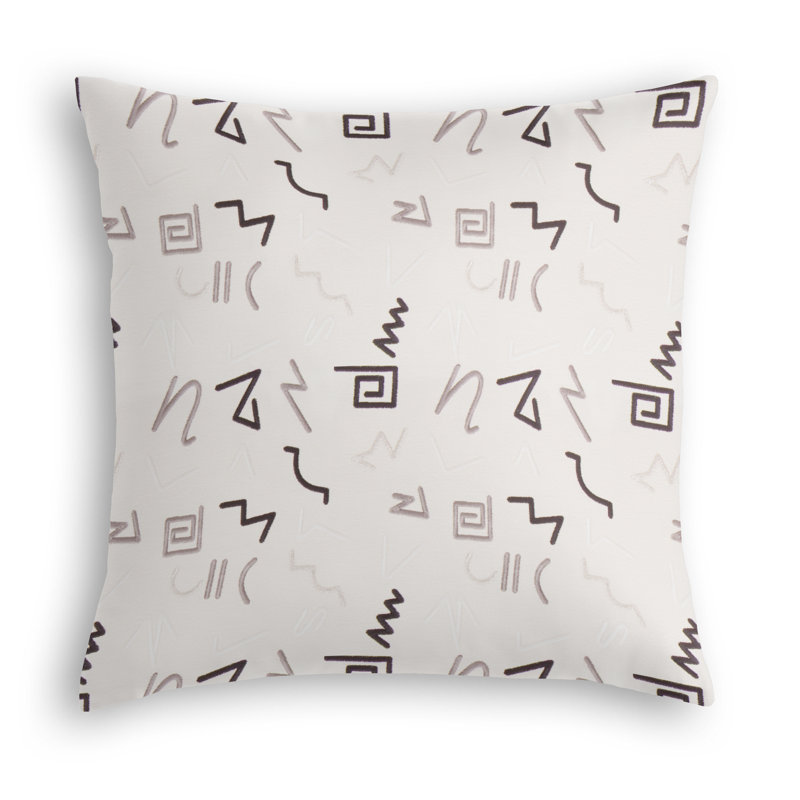 Oberon Reversible Throw Pillow, Noir, 22" x 22"