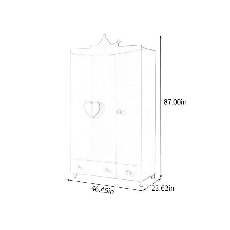 Armoire de rangement simple et élégante