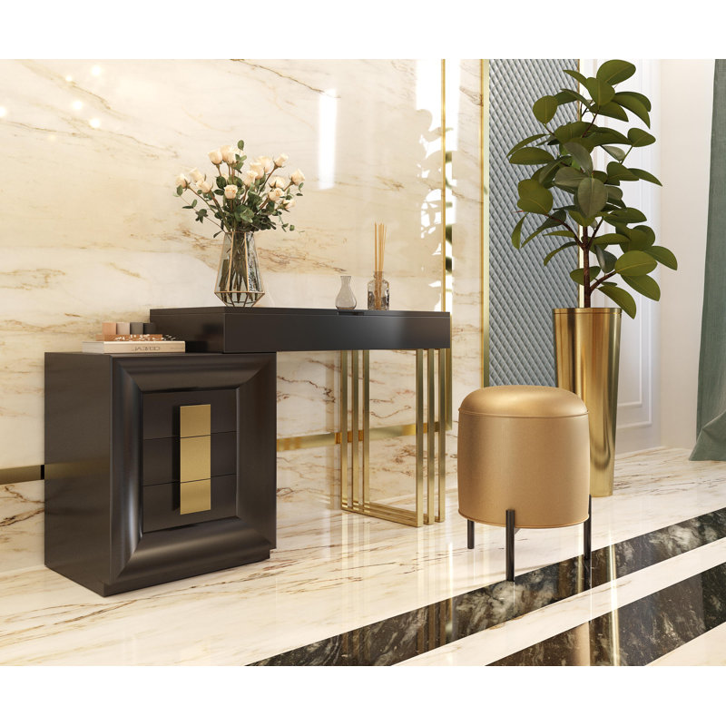 Antwann Dressing Table with Mirror