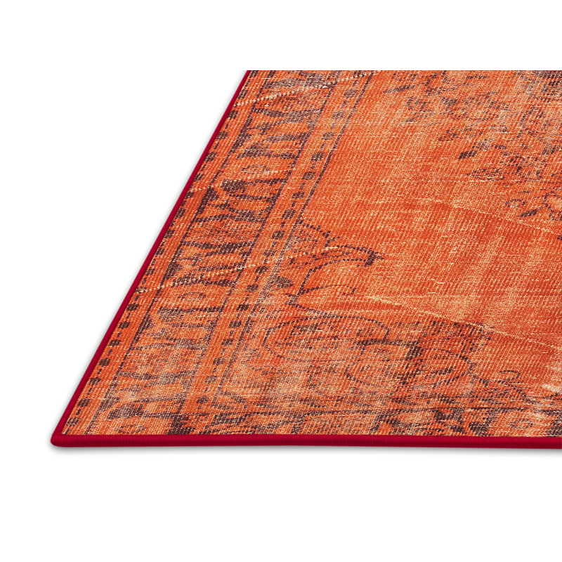 Tapis contemporain orange, Rectangle 2 pi x 4 pi