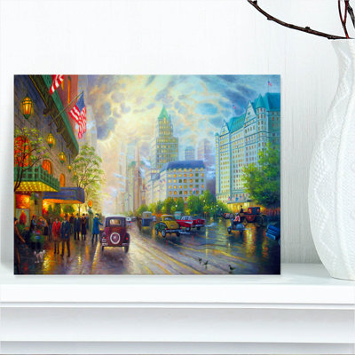 Peinture colorée New York - panneau de décor mural Cityscapesl