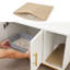 Meuble pour lit de chat 32 po caché avec tapis à gratter 32 po