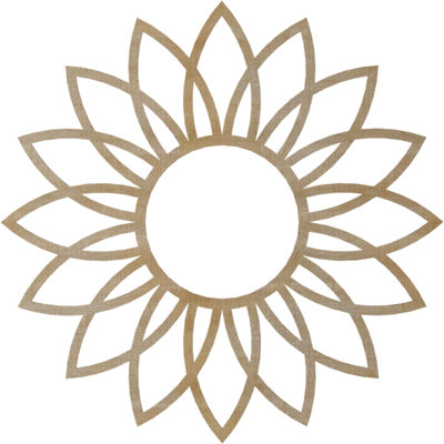 Daisy Wood Fretwork Pierced Ceiling Medallion