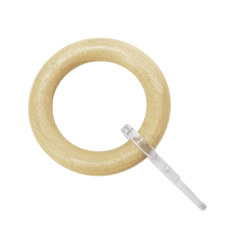 Wood 0.85cm Curtain Rings