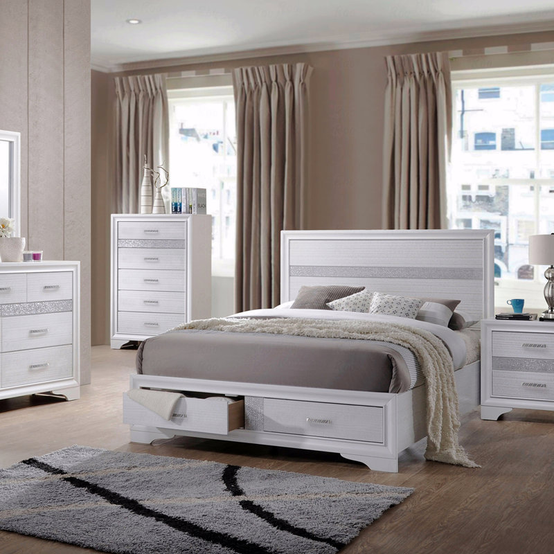 Commode 6 tiroirs (commode), Blanc