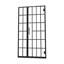 Porte de douche pivotante avec cadre en verre trempé noir mat 34 po x H 72 po