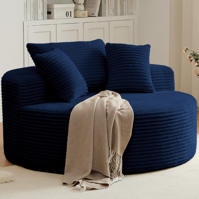 Très grand fauteuil d'appoint Boneless, Bleu