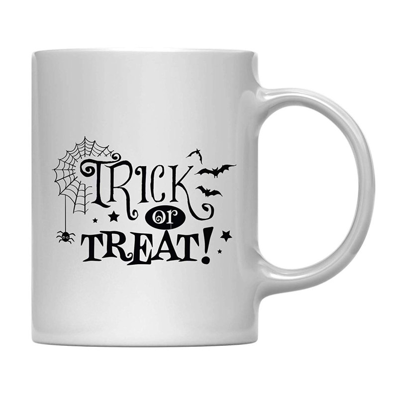 Grande tasse à café astuce ou treat spiderweb Vernet