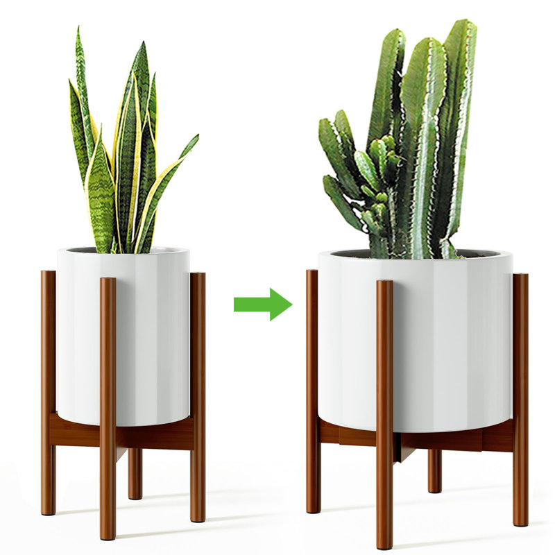 Support pour plante Wava, Brun