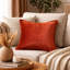 Housse de coussin Dey, velours rose cuivre brun brillant, carré 20 pouces-122359256