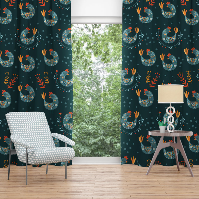 Paire de rideaux obscurcissant en polyester Fareham, L 40 po x H 61 po