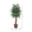 Pot de 72 po ficus artificiel