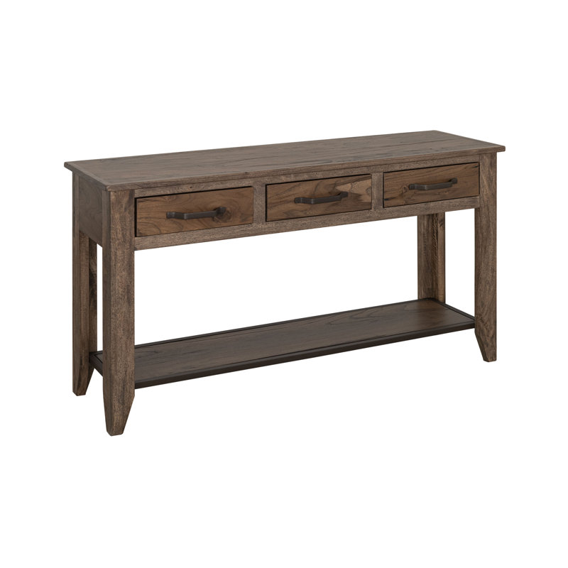 Gilbart 3 Drawer, 1 Shelf Sofa Table