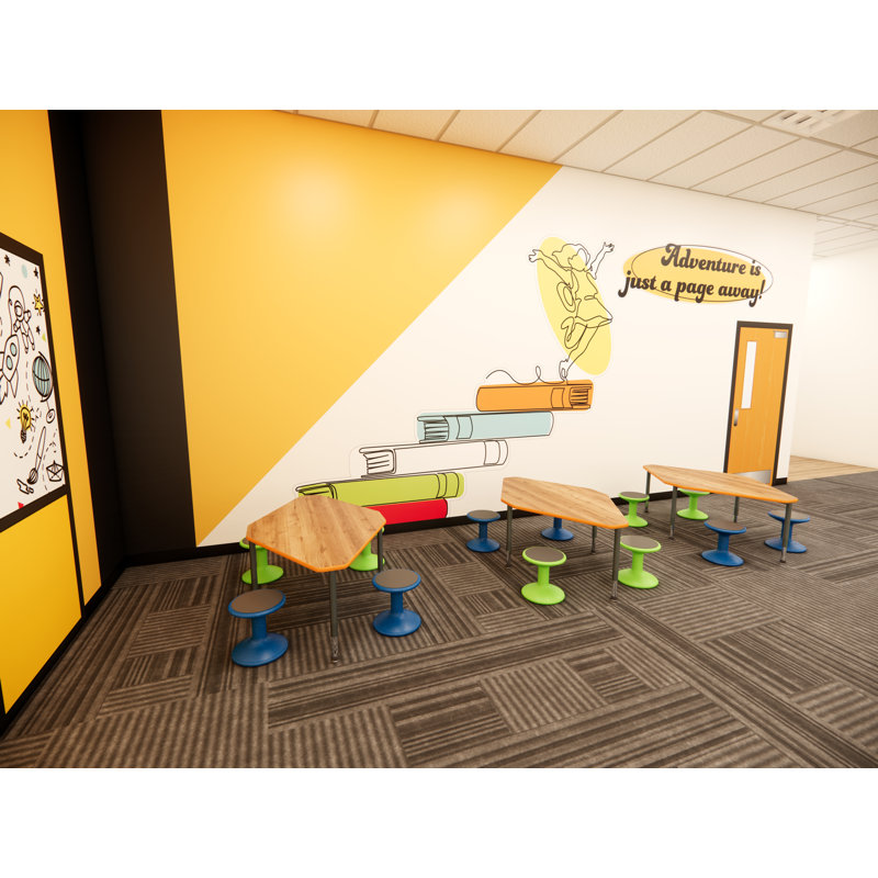Collaborative Learning Table With Deluxe Legs - Diamond 