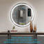 Miroir mural rond à DEL Margareth-1087857252