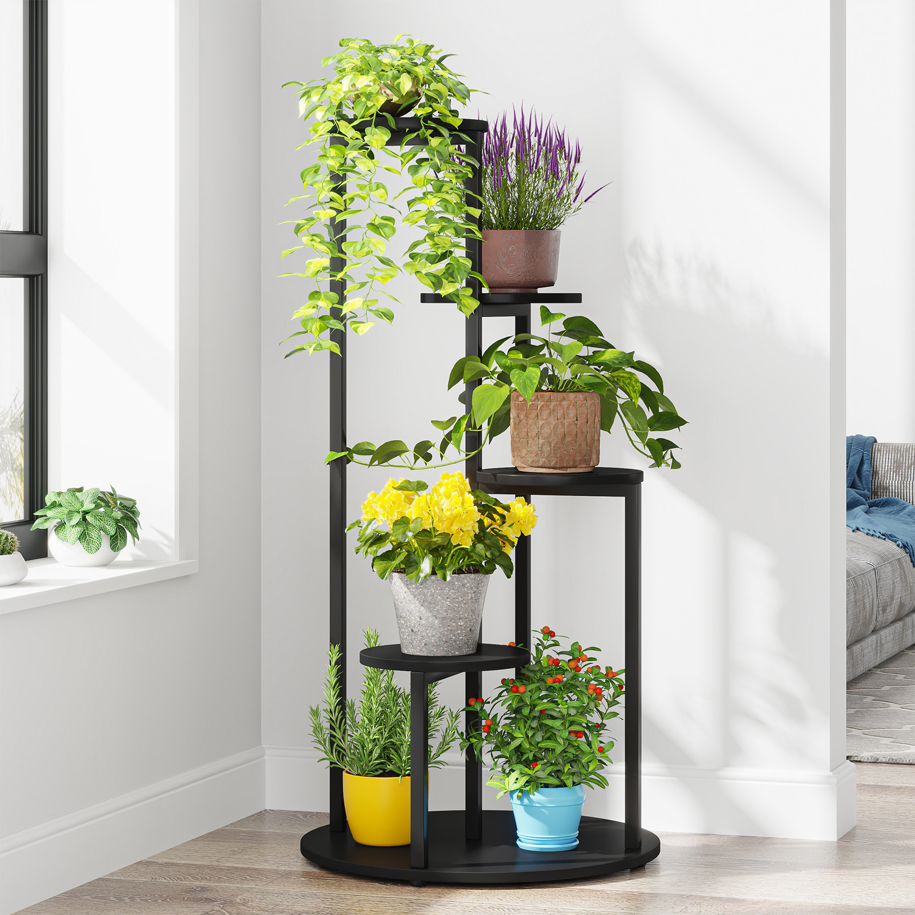 17 Stories Havya Round Multi-Tiered Plant Stand & Reviews - Wayfair Canada