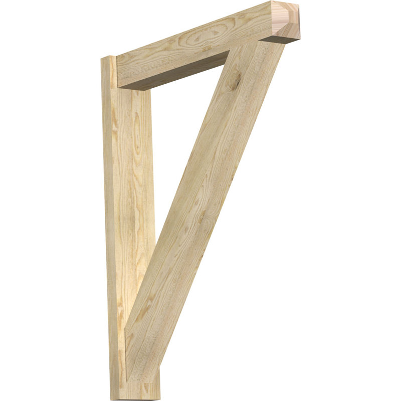 Artisan traditionnel en bois rustique, P 34 po x H 42 po, Sapin Douglas de 6 po (sciage brut)