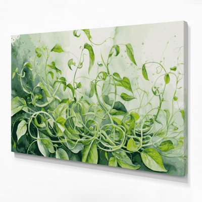 Vegetables Pea Shoots Green Canvas Wall Art