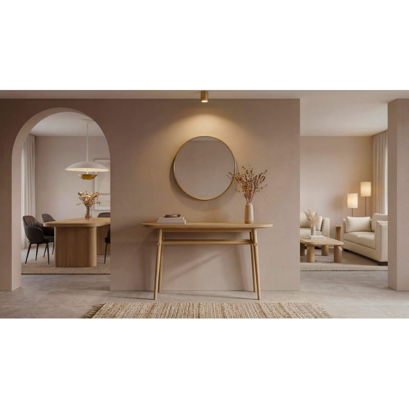 55.12'' W Console Table, Natural