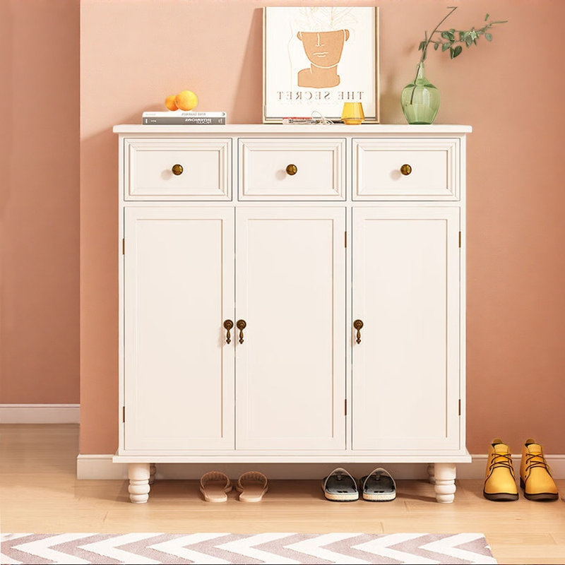American minimalist style home shoe storage, White