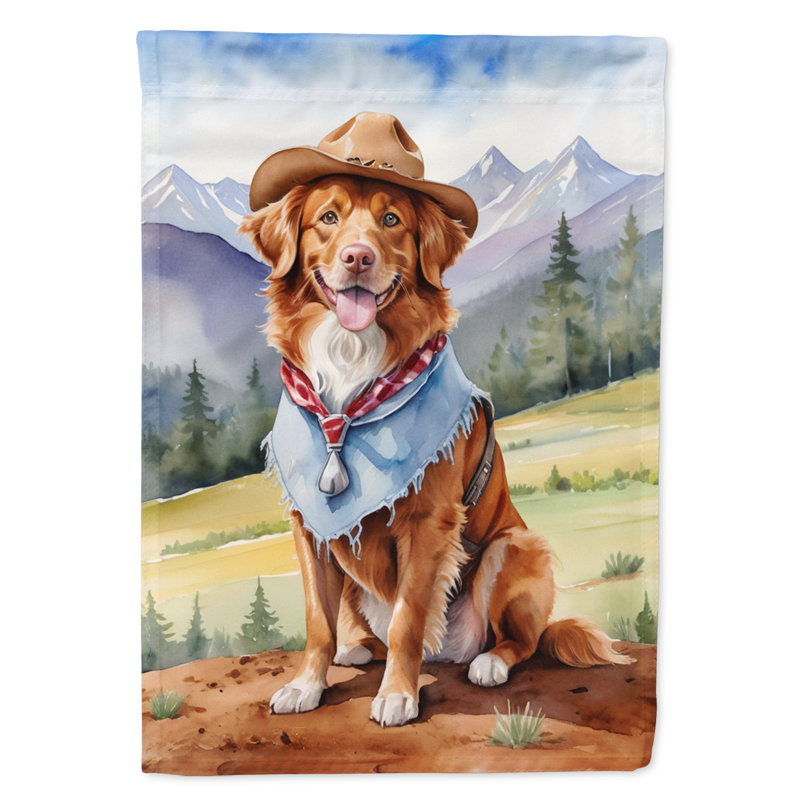 Drapeau Cowboy Welcome Garden, « Nova Scotia Duck Tolling Retriever »