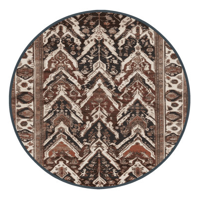 Machine Washable Persian Brown Area Rug