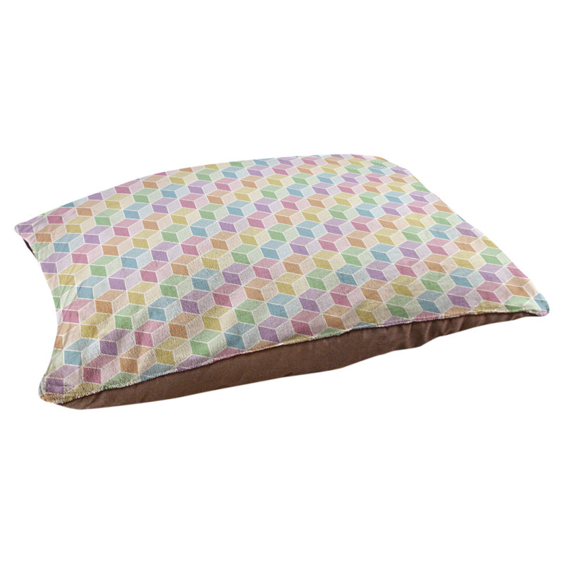 Coussin décoratif en arc de lit à chat arc-en-ciel Campion, L 29,5 po x l 19,5 po, Jaune et orange