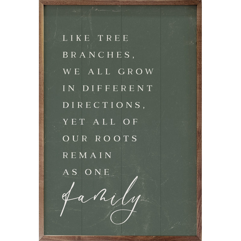 Branches familiales - vert, H 8 po x l 5 po